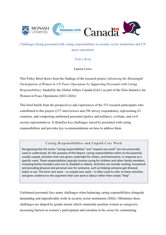 Challenges Facing Personnel — English